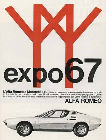 Blog Image for Throwback Thursday Alfa Romeo Ad for Montreal Expo