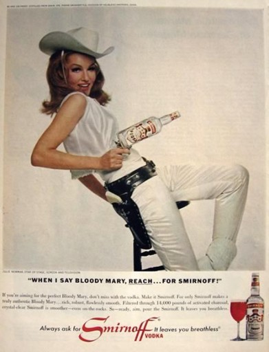 Blog Image for Throwback Thursday Smirnoff Ad with Julie Newmar