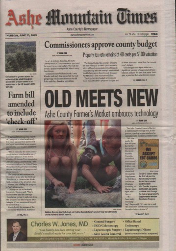 Media Scan for Ashe Mountain Times
