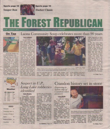 Media Scan for Crandon Forest Republican