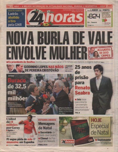 Media Scan for 24horas- Portuguese Daily Newspaper
