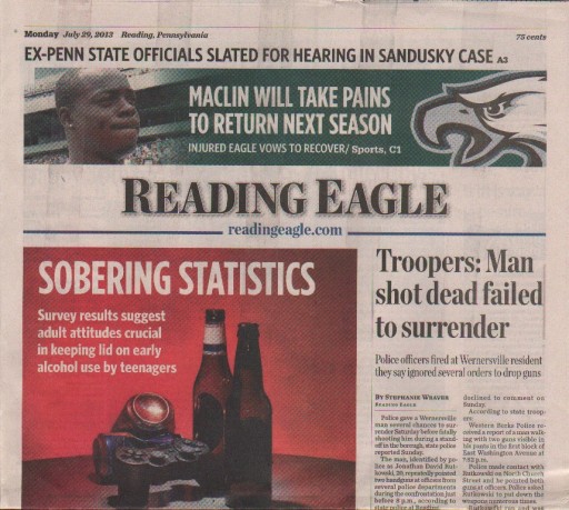 Media Scan for Reading Eagle
