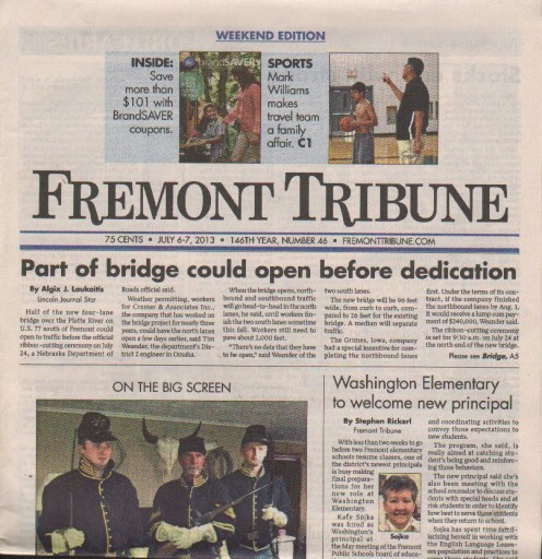 Media Scan for Fremont Tribune