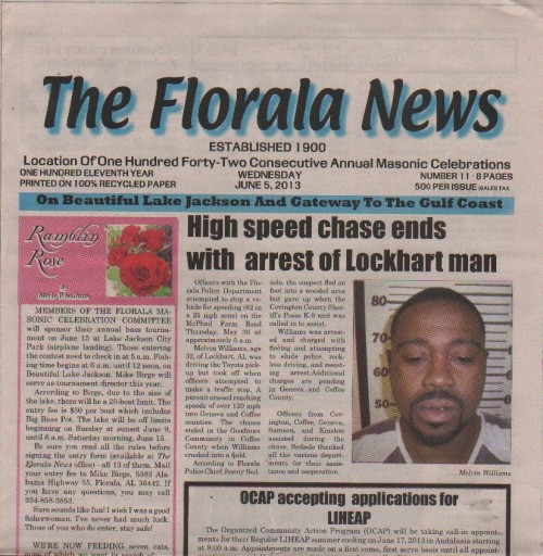 Media Scan for Florala News