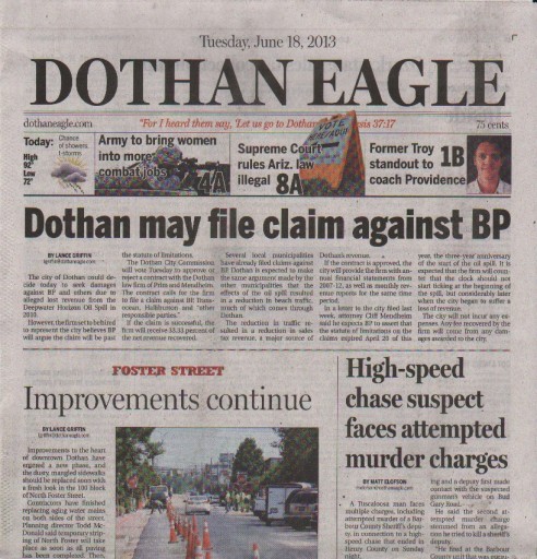 Media Scan for Dothan Eagle