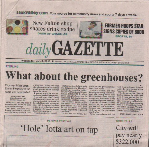Media Scan for Sterling Daily Gazette