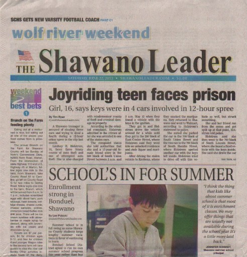 Media Scan for Shawano Leader