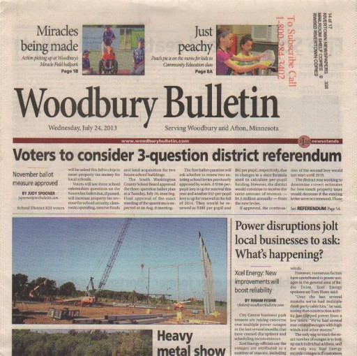 Media Scan for Woodbury Bulletin
