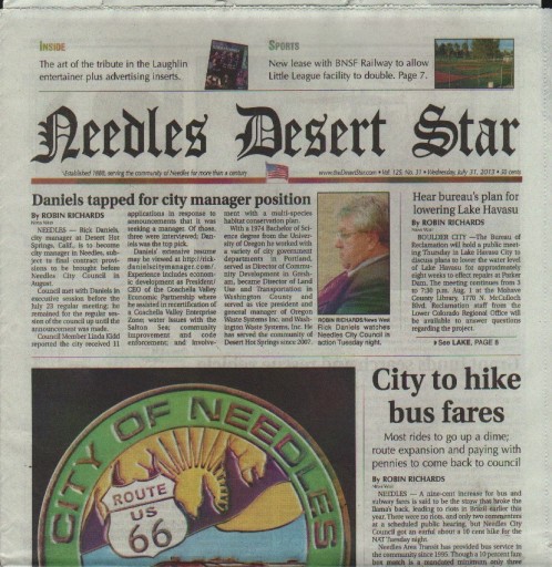 Media Scan for Needles Desert Star