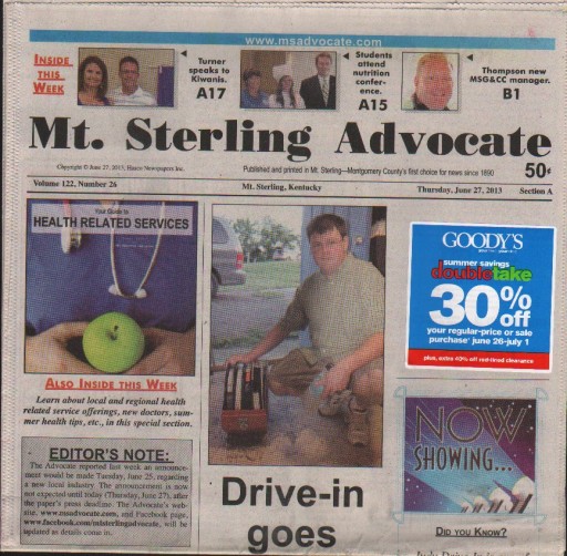 Media Scan for Mt. Sterling Advocate
