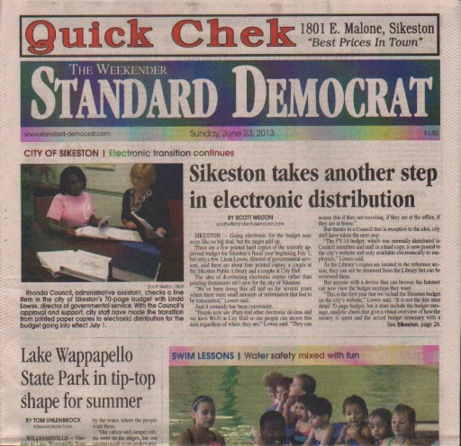 Media Scan for Sikeston Standard-Democrat