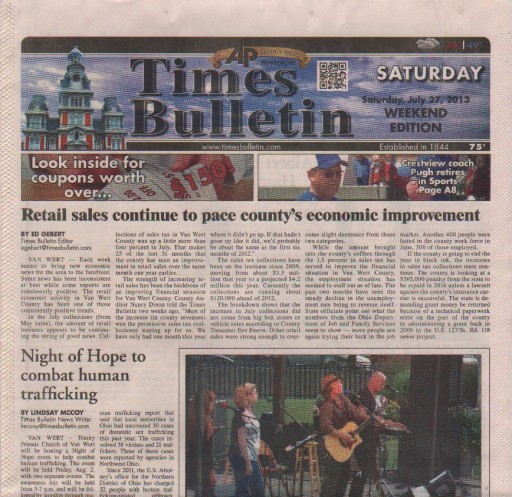 Media Scan for Van Wert Times Bulletin