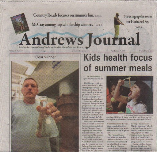 Media Scan for Andrews Journal
