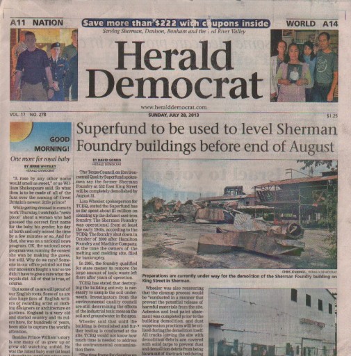 Media Scan for Sherman &amp; Denison Herald Democrat