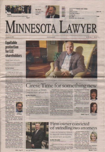 Media Scan for Minnesota lawyer