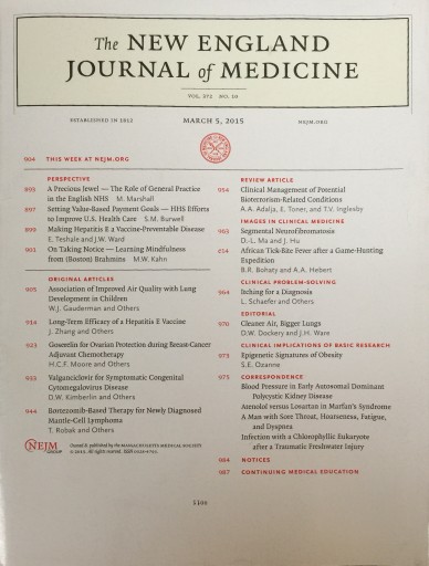 Media Scan for New England Journal of Medicine