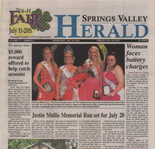 Media Scan for Springs Valley Herald