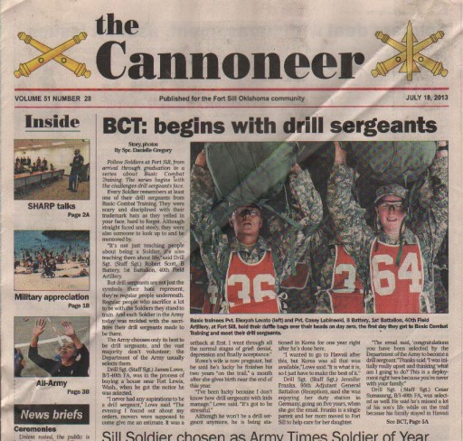 Media Scan for Ft. Sill Cannoneer