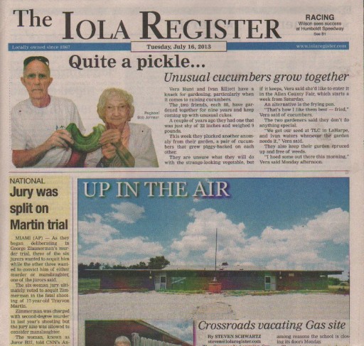Media Scan for Iola KS Register