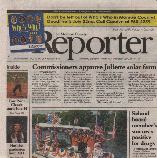 Media Scan for Forsyth Monroe County Reporter