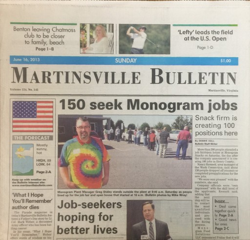 Media Scan for Martinsville Bulletin