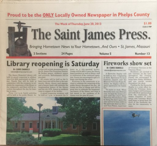 Media Scan for Saint James Press