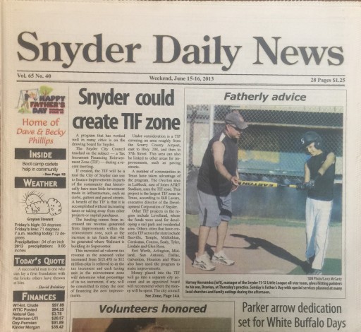 Media Scan for Snyder Daily News