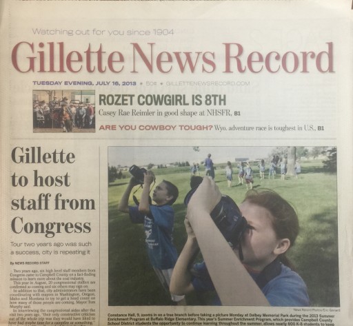 Media Scan for Gillette News Record