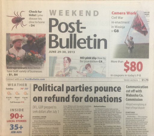 Media Scan for Rochester Post Bulletin