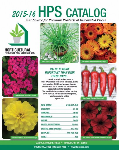 Media Scan for Horticultural Product &amp; Services Catalog Blow In