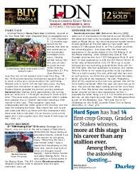 Media Scan for TDN Thoroughbred Daily News