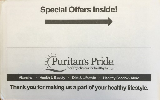 Media Scan for Puritan&#039;s Pride Package Insert Program