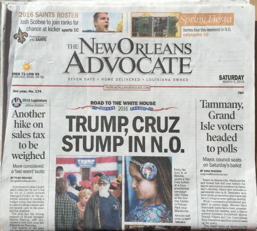 Media Scan for New Orleans Advocate