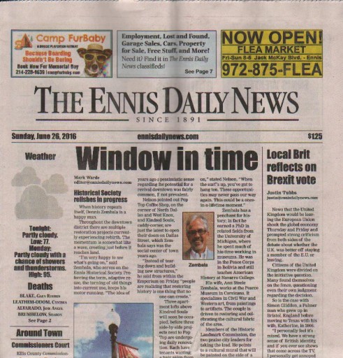 Media Scan for Ennis Daily News