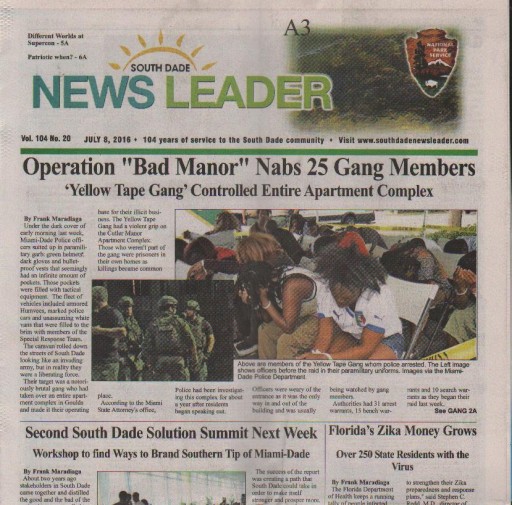Media Scan for South Dade News Leader