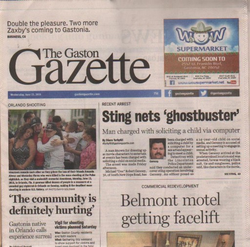Media Scan for Gastonia Gaston Gazette