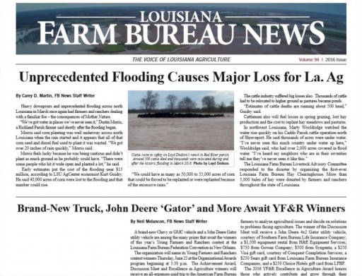Media Scan for Louisiana Farm Bureau News