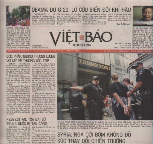 Media Scan for Viet Bao - Houston