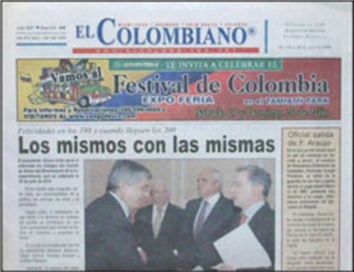 Media Scan for El Colombiano- Fort Lauderdale