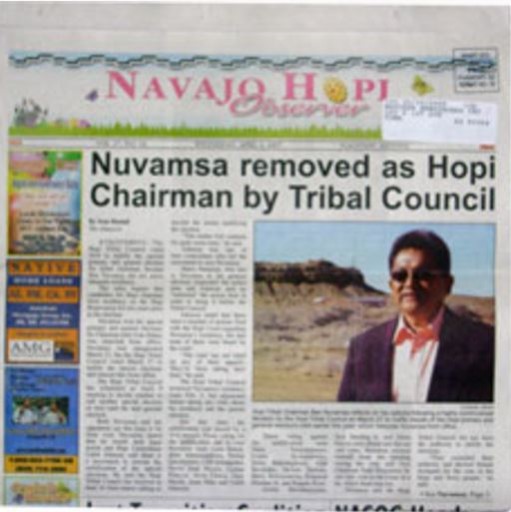Media Scan for Navajo Hopi Observer