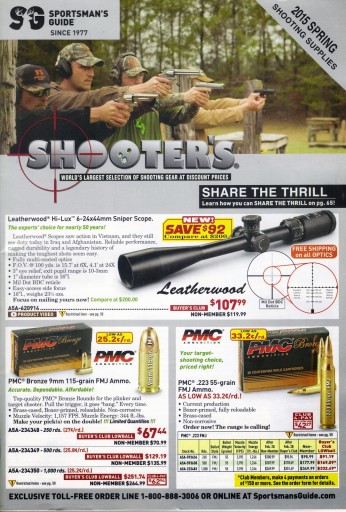 Media Scan for Sportsman&#039;s Guide Ammo / Shooter&#039;s Catalog Blow In
