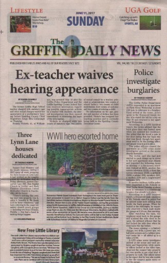 Media Scan for Griffin Daily News