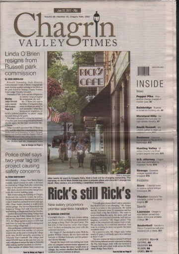 Media Scan for Chagrin Valley Times