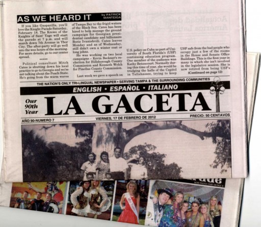 Media Scan for La Gaceta - Tampa
