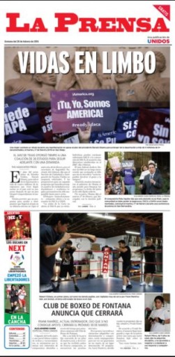 Media Scan for La Prensa - Riverside