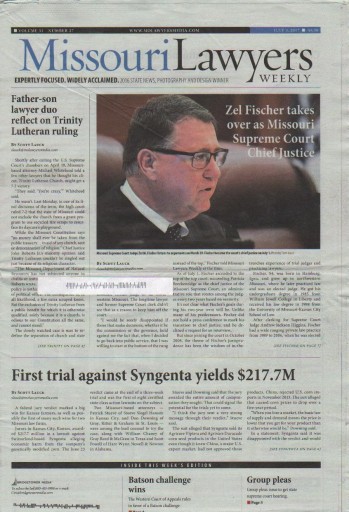Media Scan for Missouri Lawyers Weekly