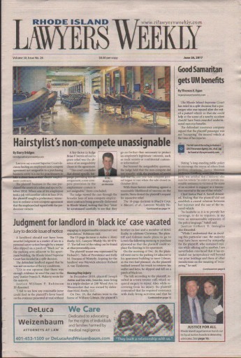 Media Scan for Rhode Island Lawyers Weekly