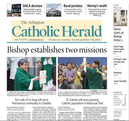 Media Scan for Arlington Catholic Herald