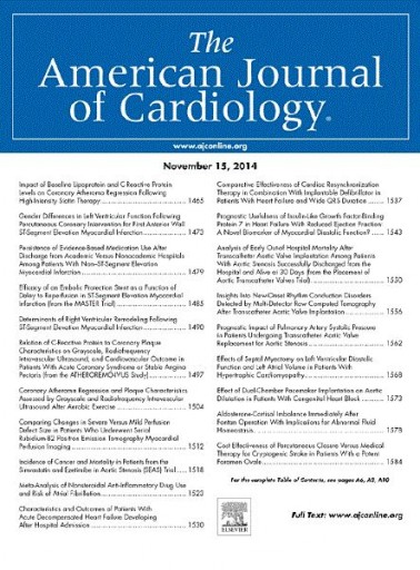 Media Scan for The American Journal of Cardiology