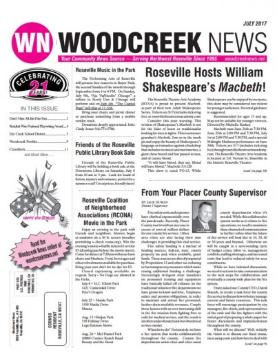 Media Scan for Woodcreek News